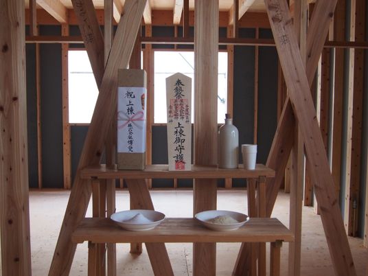 祝い酒の儀式の卓