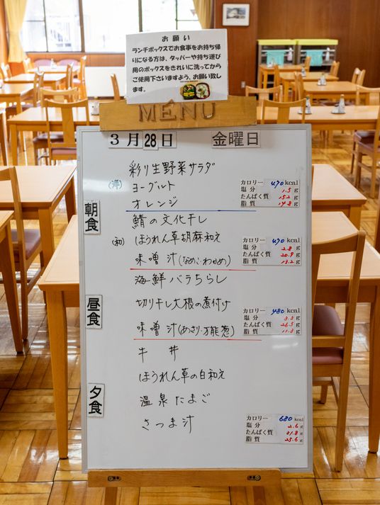 食堂の日替わりメニュー