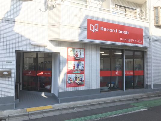 白い建物の看板  