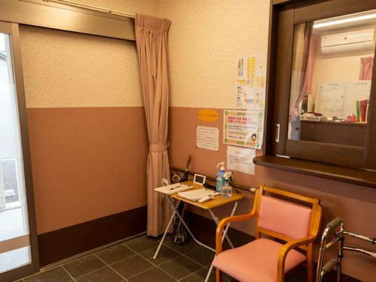 待合室の角度からの一部