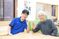 落ち着いた談話スペース