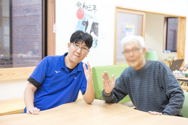 落ち着いた談話スペース