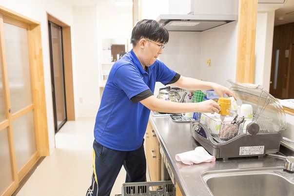 調理活動のあるキッチン