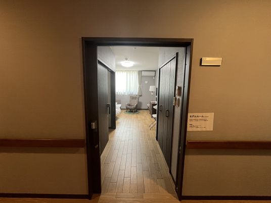 快適な居室の扉開け