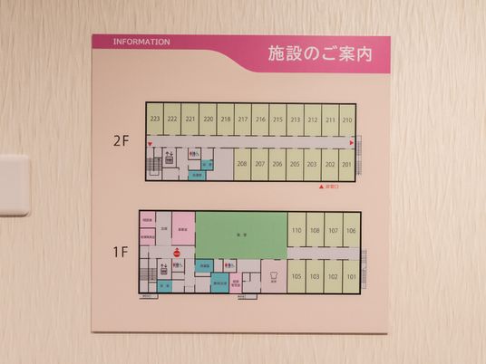 施設の案内図掲示物