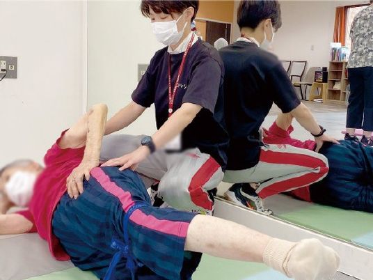 指導中の機能訓練室