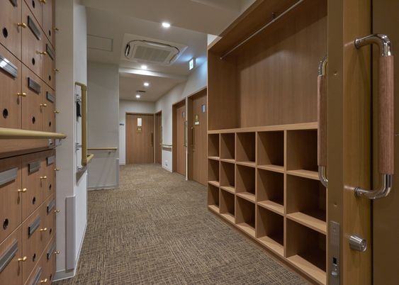 温かみのある廊下