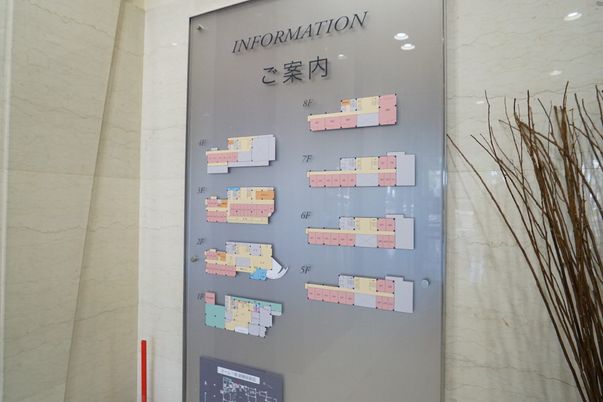 案内図つき情報掲示板