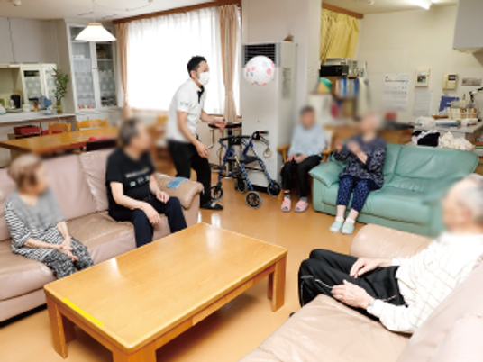 楽しそうなリビング