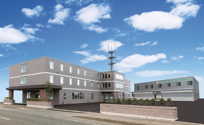 明るい外観の建物