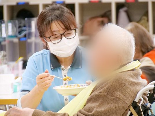 食事介助の様子