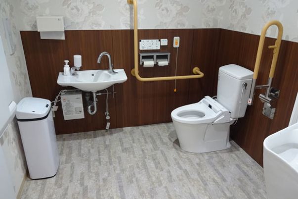 落ち着いた色調のトイレ