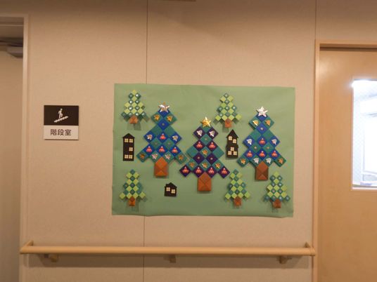 創作掲示物廊下