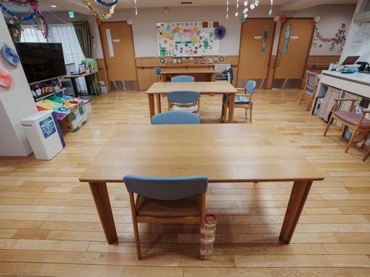 ケア施設の共有エリア