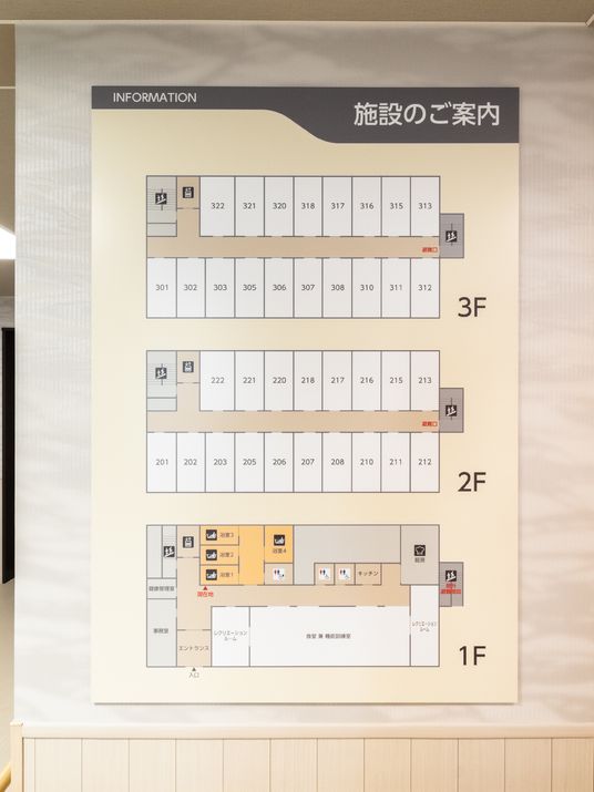 施設の案内図