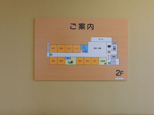 案内板の配置図