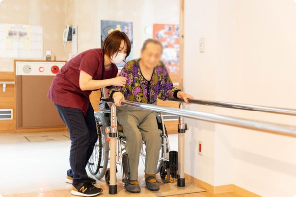 訓練サポートの様子