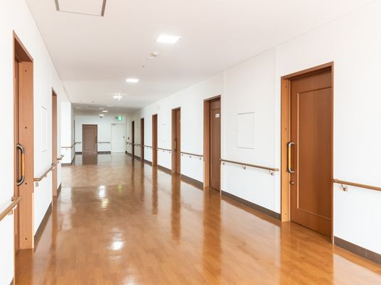 優しい光が差す廊下