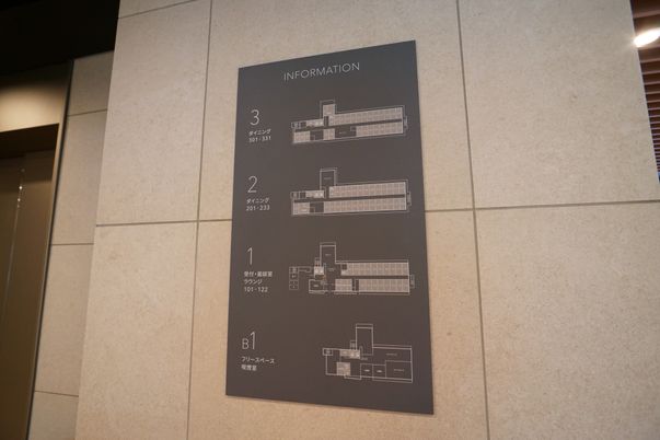 施設案内板の掲示