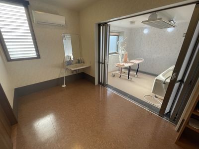 広々とした浴室のある施設