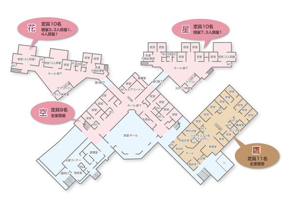 中庭の配置図