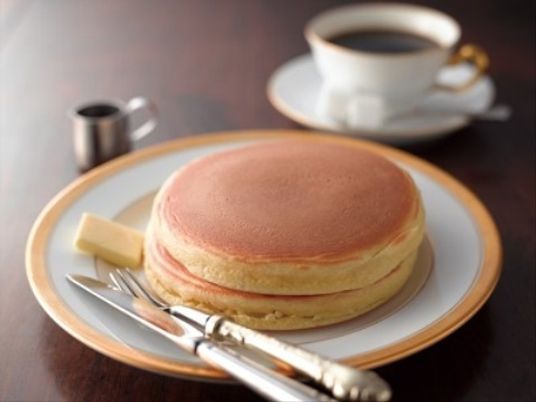 ふわふわのパンケーキとコーヒー