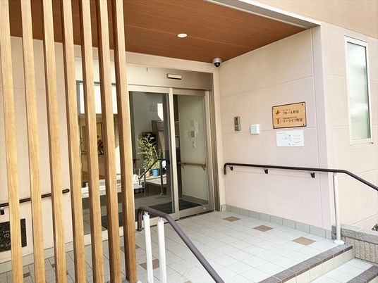 入りやすいエントランス