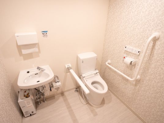 バリアフリー設計のトイレ