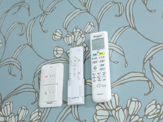 リモコン類のクローズアップ