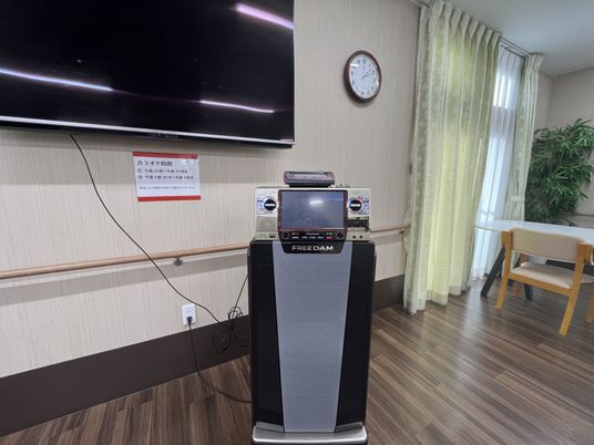 カラオケ設備のある部屋