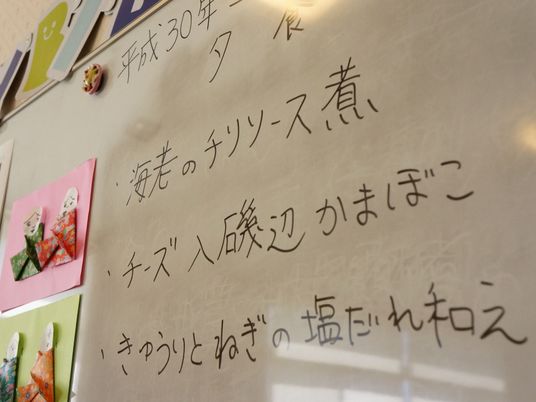 掲示物のクローズアップ