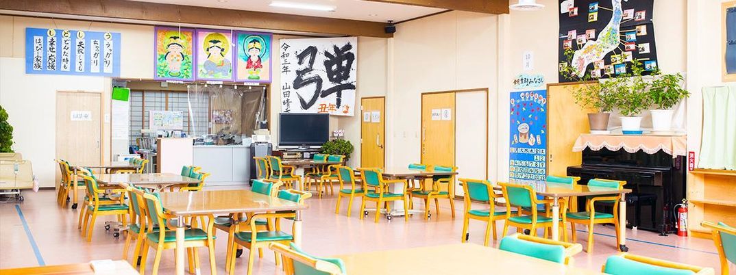 色彩豊かな共用スペース