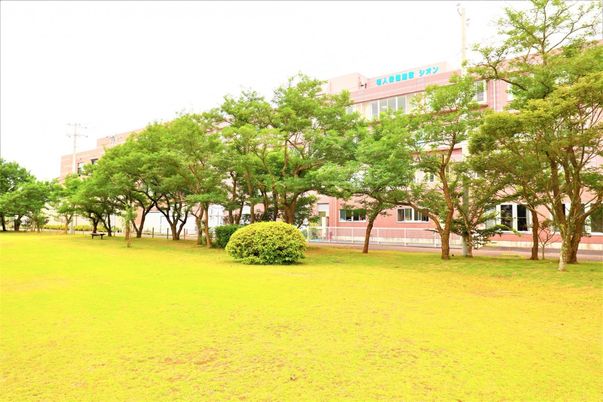 緑豊かな外観建物