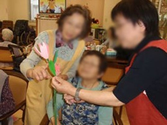 制作活動を楽しむ様子
