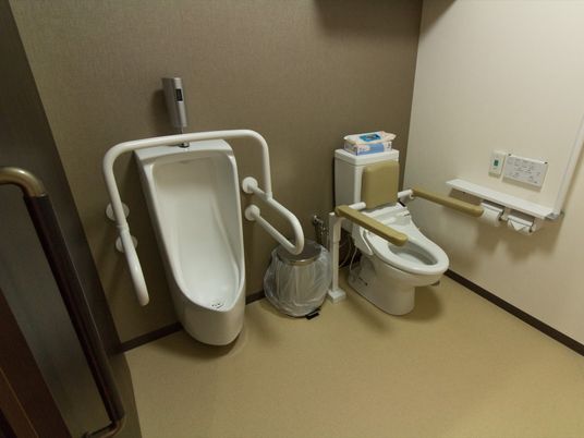 手すり付きトイレ空間