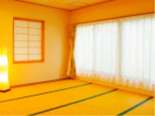 明るい和室の一角