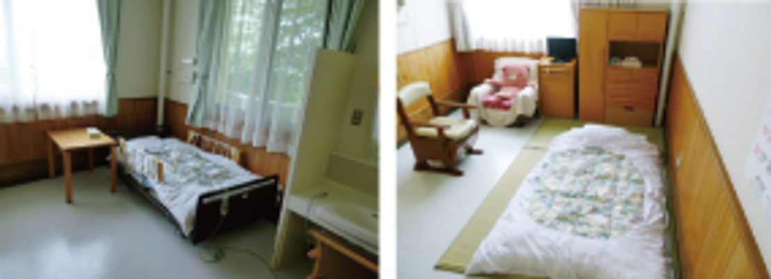 陽光が差し込む居室