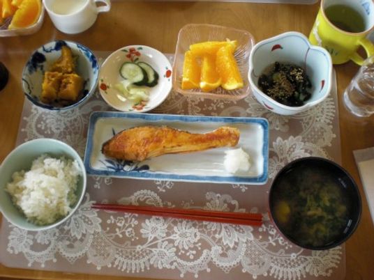 和風のバランスのとれた食事