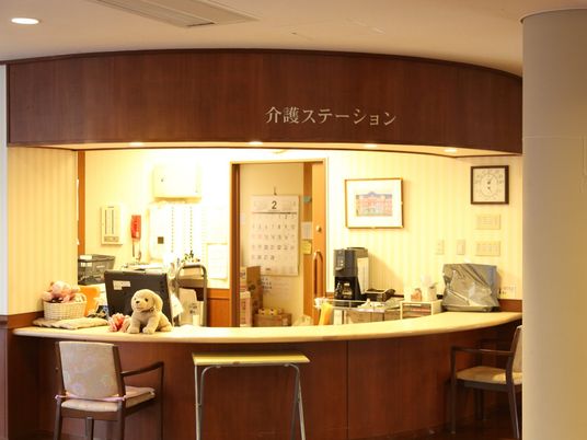 快適な施設のフロント