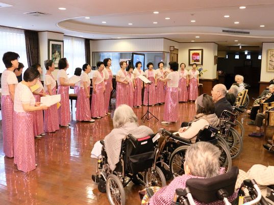 合唱イベントの居室