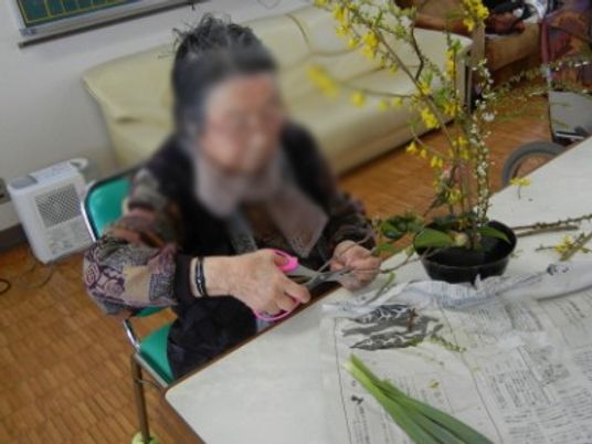 植物を切る方の姿