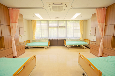 窓辺の自然光が心地よい居室
