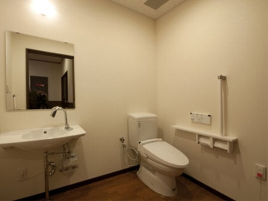 清潔なトイレ設備