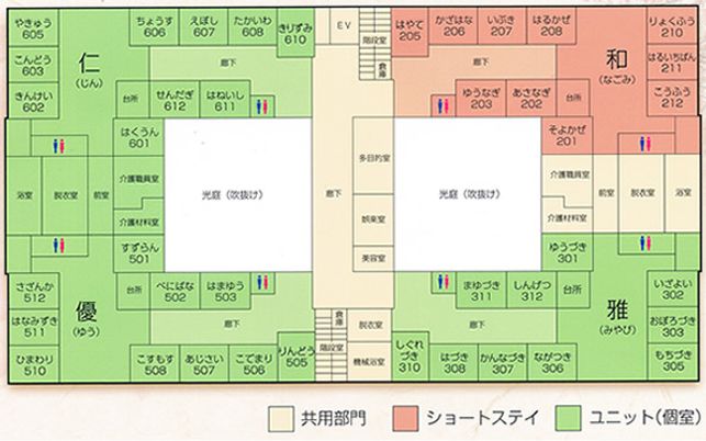 施設全体の配置図