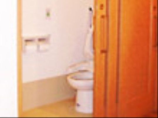 清潔なトイレの一角