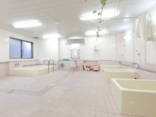 ゆとりのある浴室設備