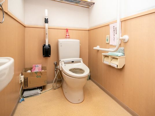 手すり付きトイレ空間