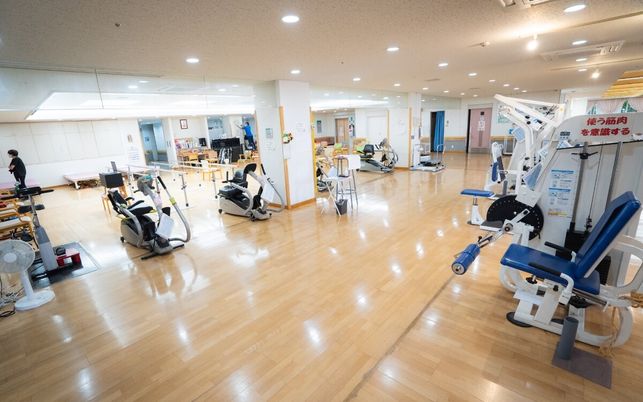 広々とした訓練室