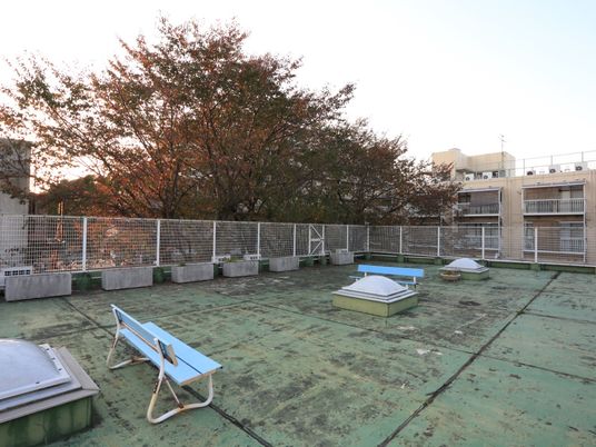 空が広がる屋上空間