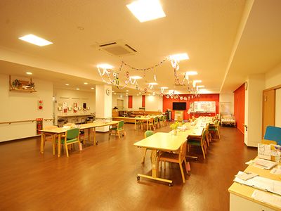 温かみのある食堂